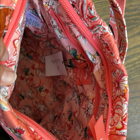 Vera Bradley Moana Pink Crossbody Bag with Quilted Design - Picture 7 of 8